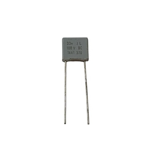 0.033uF 33nF 333 100V Polyester Box Capacitor 5mm Pitch (Polyester Film Capacitor) image 1