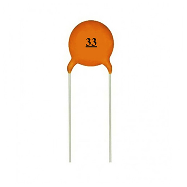 33pF Ceramic Disc Capacitor (Non-Polarized Through-Hole Capacitor) image 1