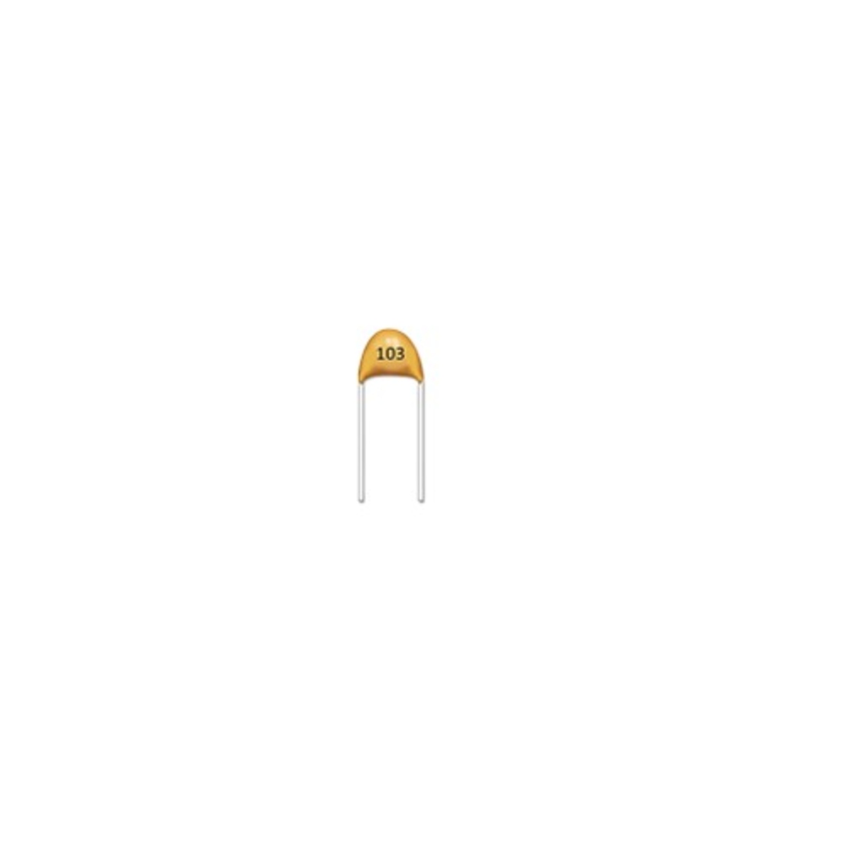 0.01uF (103) 200V Multilayer Mylar Capacitor (6mm Pitch Non-Polarized Through-Hole Capacitor) image 1