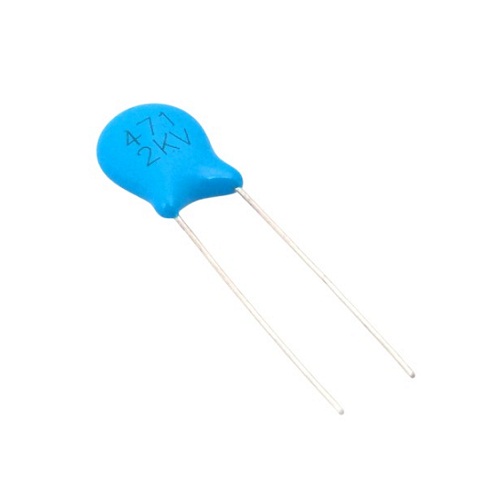 470pF (471) 2kV High Voltage Ceramic Disc Capacitor image 1