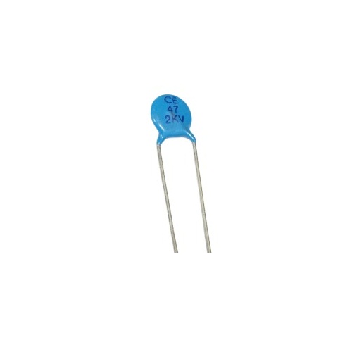 47pF 2KV High Voltage Ceramic Disc Capacitor (47pF Through Hole Ceramic Capacitor) image 2