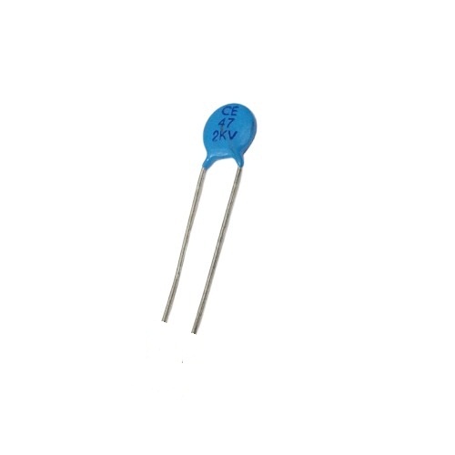 47pF 2KV High Voltage Ceramic Disc Capacitor (47pF Through Hole Ceramic Capacitor) image 1