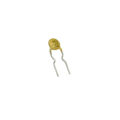 47PF 63V Ceramic Disc Capacitor (47pF Through Hole Ceramic Capacitor) image 1