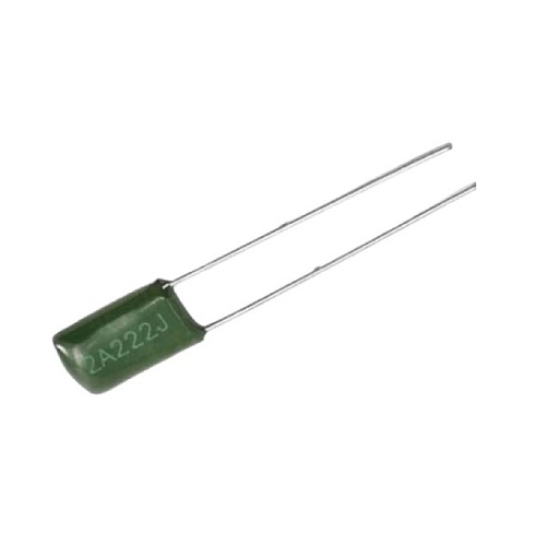 2.2nF 0.0022uF 100V Polyester Film Capacitor (222 Code Through Hole Film Capacitor) image 1