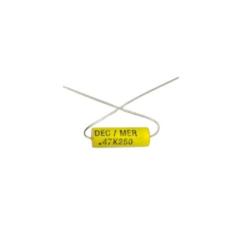 0.47uF 250V Metallised Polypropylene Film Capacitor Radial Through Hole Yellow (DEC MER-0.47K250 Self-Healing Film Capacitor) image 1