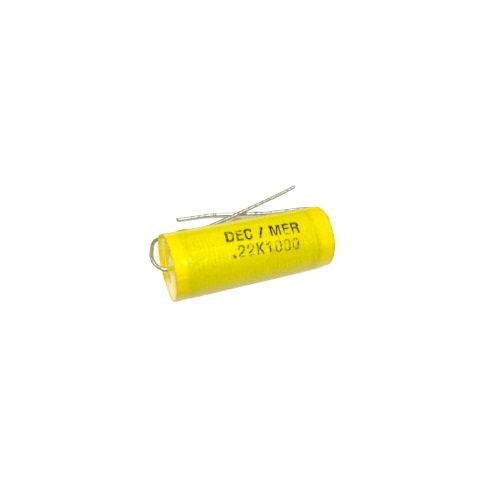 0.22uF 1000V Metallised Polypropylene Film Capacitor Radial Through Hole Yellow (DEC MER-0.22K1000 Self-Healing Film Capacitor) image 1