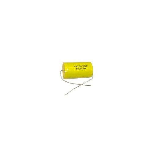 1uF 630V Metallised Polypropylene Film Capacitor Radial Through Hole Yellow (DEC MER-1K630 Self-Healing Film Capacitor) image 1