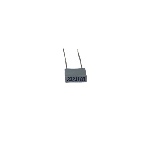 0.0033uF 3.3nF 332 100V Polyester Box Capacitor 5mm Pitch (Polyester Film Capacitor) image 2