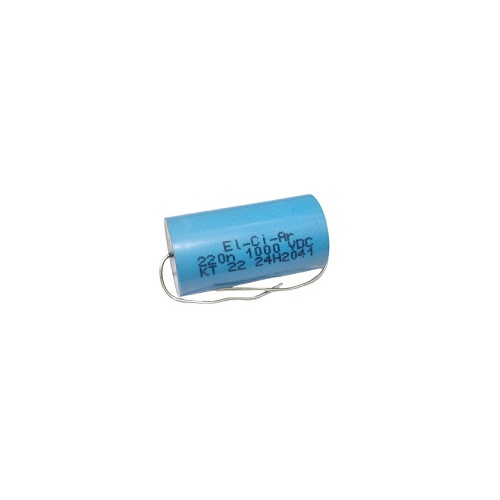 0.22µF 1000VDC El-Ci-Ar Capacitor KT22 (Round High-Voltage Film Capacitor) image 1