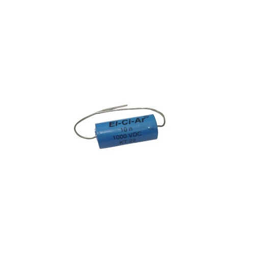 0.01µF 1000VDC El-Ci-Ar Capacitor KT22 (Round High-Voltage Film Capacitor) image 2