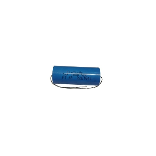 1µF 1000VDC El-Ci-Ar Capacitor KT22 (Round High-Voltage Film Capacitor) image 1