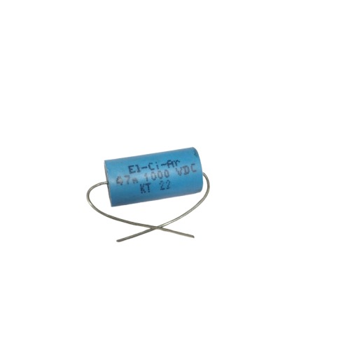 0.047µF 1000VDC El-Ci-Ar Capacitor KT22 (Round High-Voltage Film Capacitor) image 1