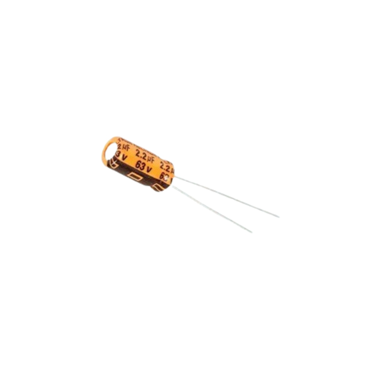 2.2uF 63V Keltron Radial Electrolytic Capacitor (Aluminum Capacitor) image 1