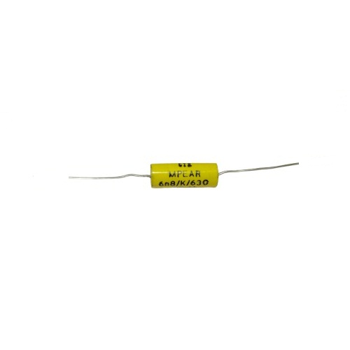 CTR 0.0068uF 630V Metallised Polypropylene Film Capacitor Radial Through Hole Yellow (CTR/MPEAR-6n8K630 Self-Healing Film Capacitor) image 1