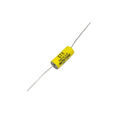 CTR 0.0047uF 1000V Metallised Polypropylene Film Capacitor Radial Through Hole Yellow (CTR/MPEAR-4n7K1000 Self-Healing Film Capacitor) image 2