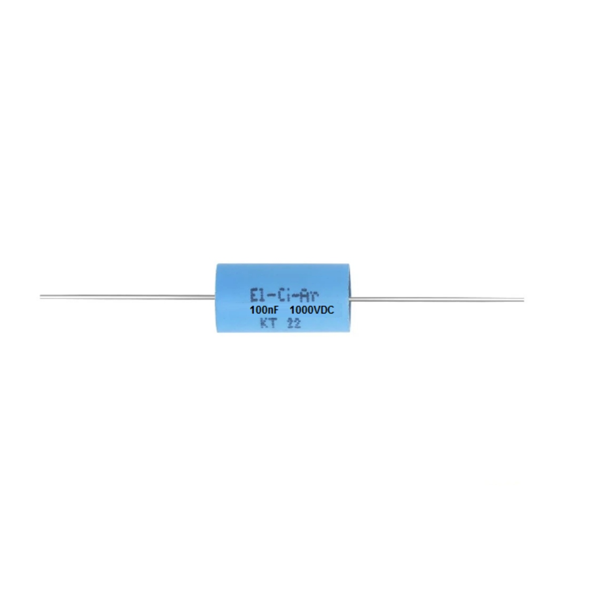 EL-CI-Ar Make KT22 100nF 0.1uF 1000VDC Film Foil Polyester Axial Capacitor image 1