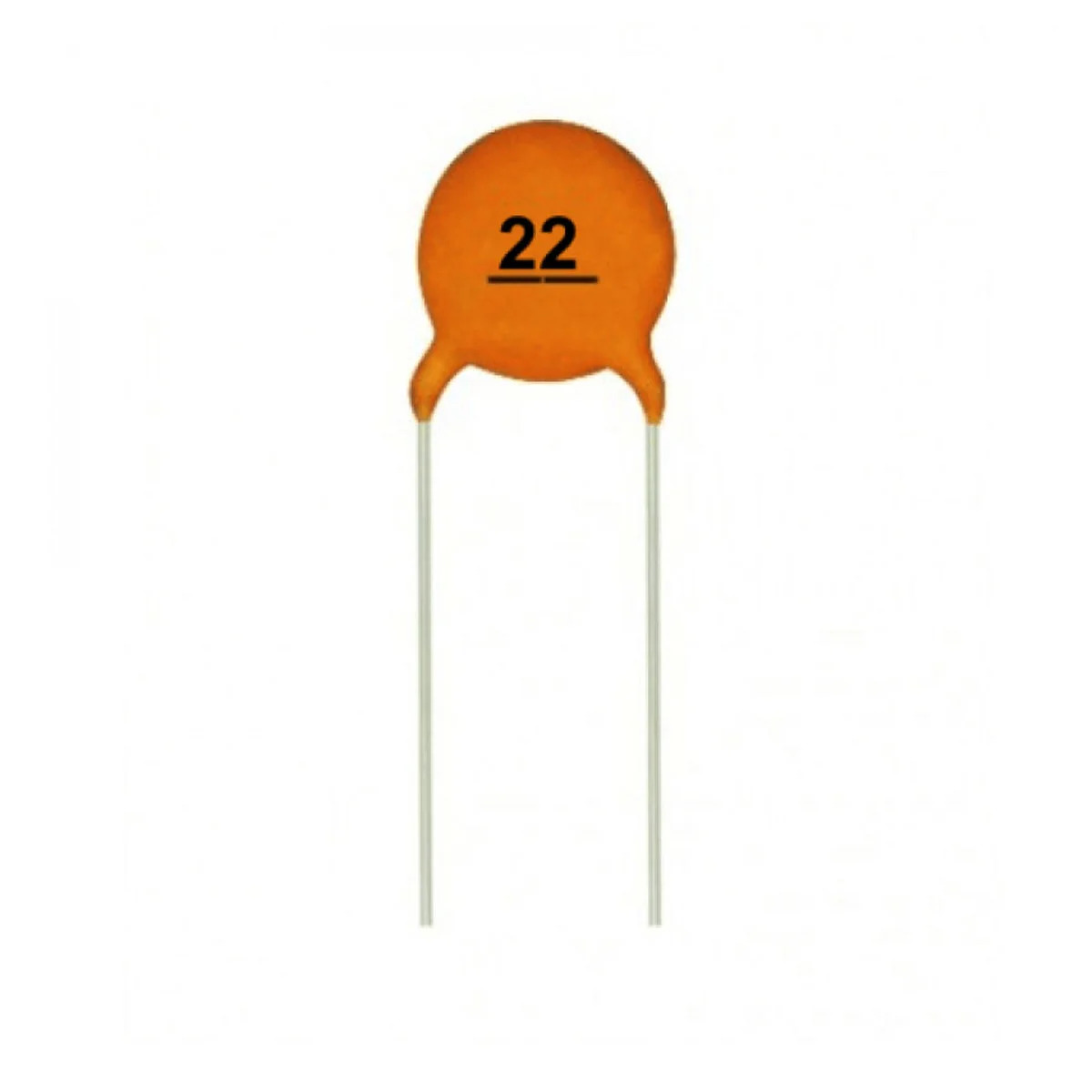 22pF Ceramic Disc Capacitor (Non-Polarized Through-Hole Capacitor) image 1
