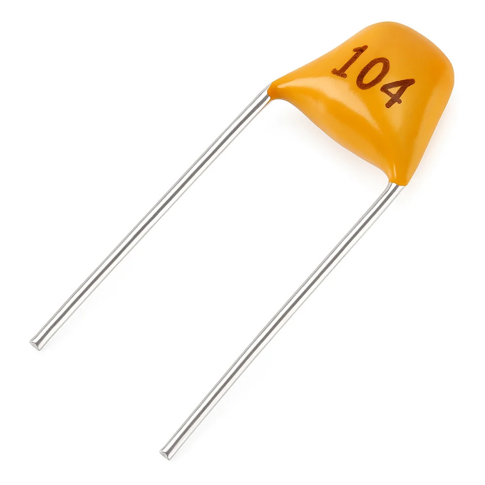0.1uF (104) Multilayer Mylar Capacitor (Non-Polarized Through-Hole Capacitor) image 1
