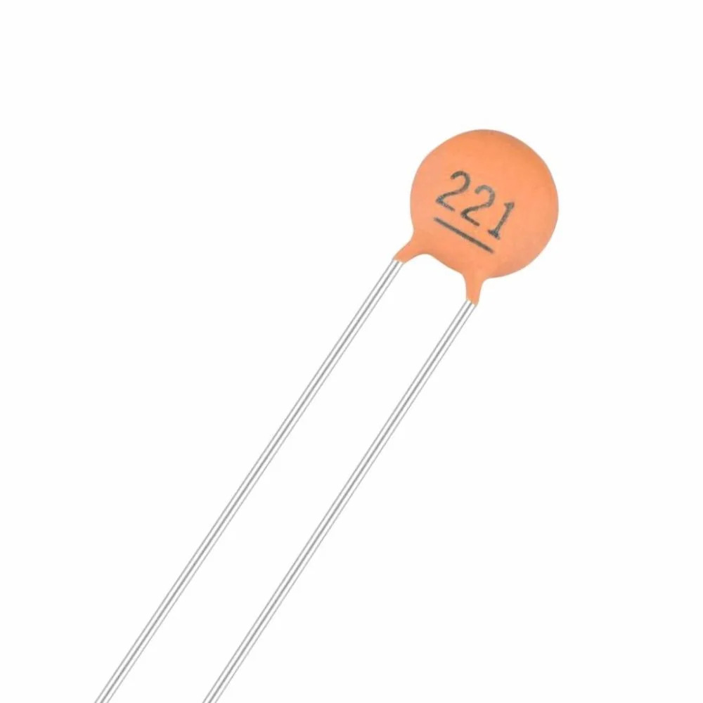 220pF (221) Ceramic Disc Capacitor (Non-Polarized Through-Hole Capacitor) image 1