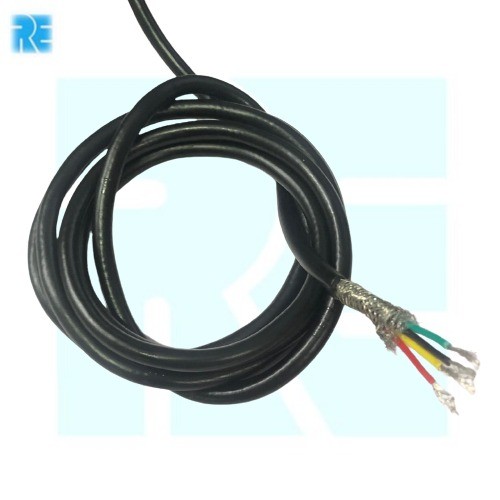 4 Core 14/38 Multistrand Shielded Black Cable 1 MTR  image 1