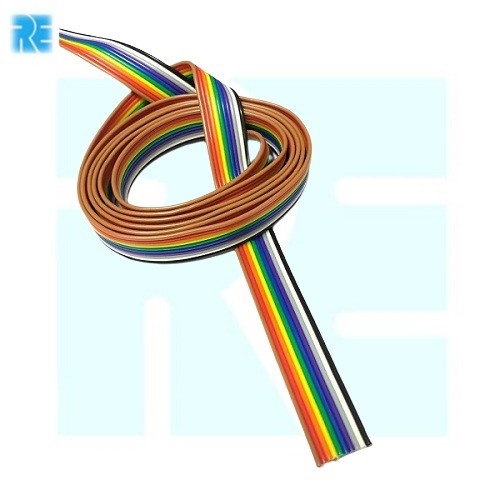10 Core 7/38 Rainbow Ribbon Wire 1 MTR  image 1