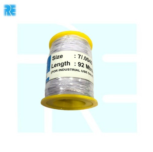 White 7/40 SWG PVC Tinned Copper Flexible Wire 92 MTR image 1