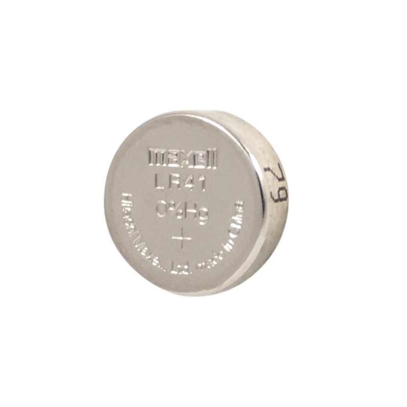 Maxell LR41 1.5V Micro Alkaline Coin Battery (AG3 Button Cell Battery) image 1
