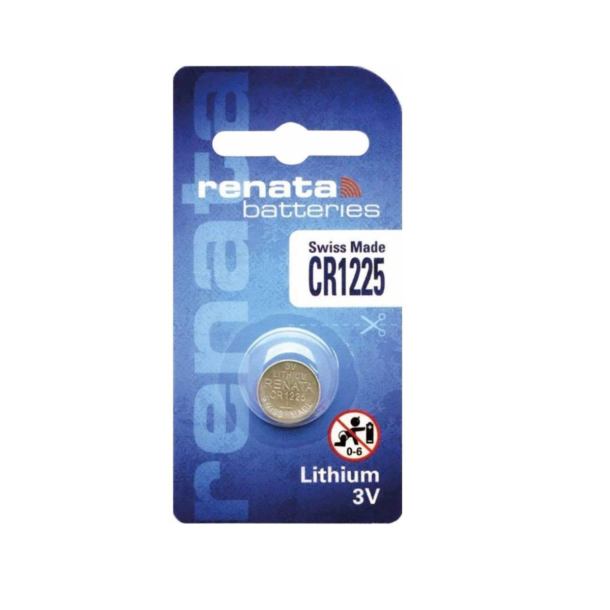 Renata CR1225 3V 48mAh Lithium Coin Cell Battery (CR1225 Button Cell Battery) image 1