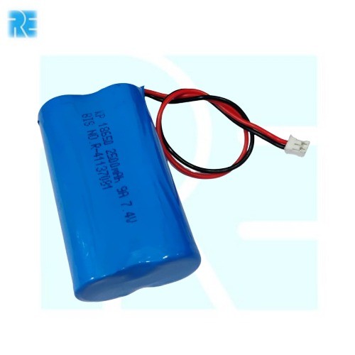 7.4v 2500mah Rechargeable 2 Cell Lithium Battery Pack - With BMS image 1