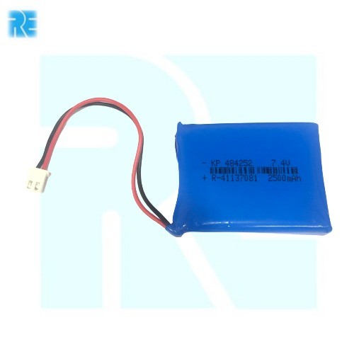 7.4V 2500mAh KP 484252 Li-Po Rechargeable battery image 1