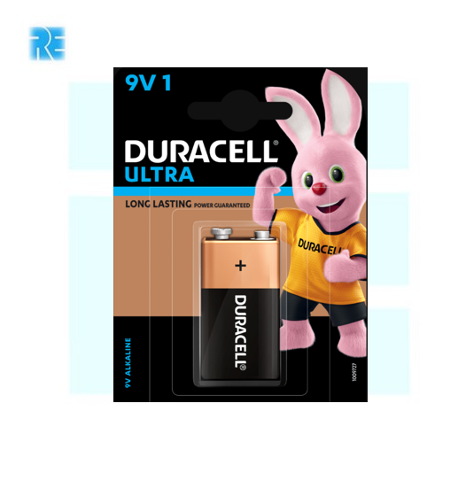 Duracell Ultra Alkaline 9 Volt Battery image 1