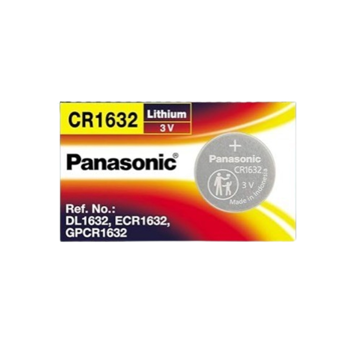 Panasonic CR1632 3V Lithium Coin Cell Battery (CR1632 Button Cell Battery) image 1