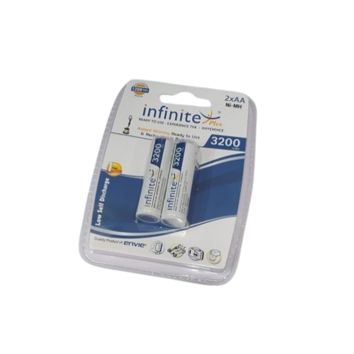 Infinite Plus AA 3200mAh Ni-MH Rechargeable Battery Ready To Use (Pack of 2) image 1