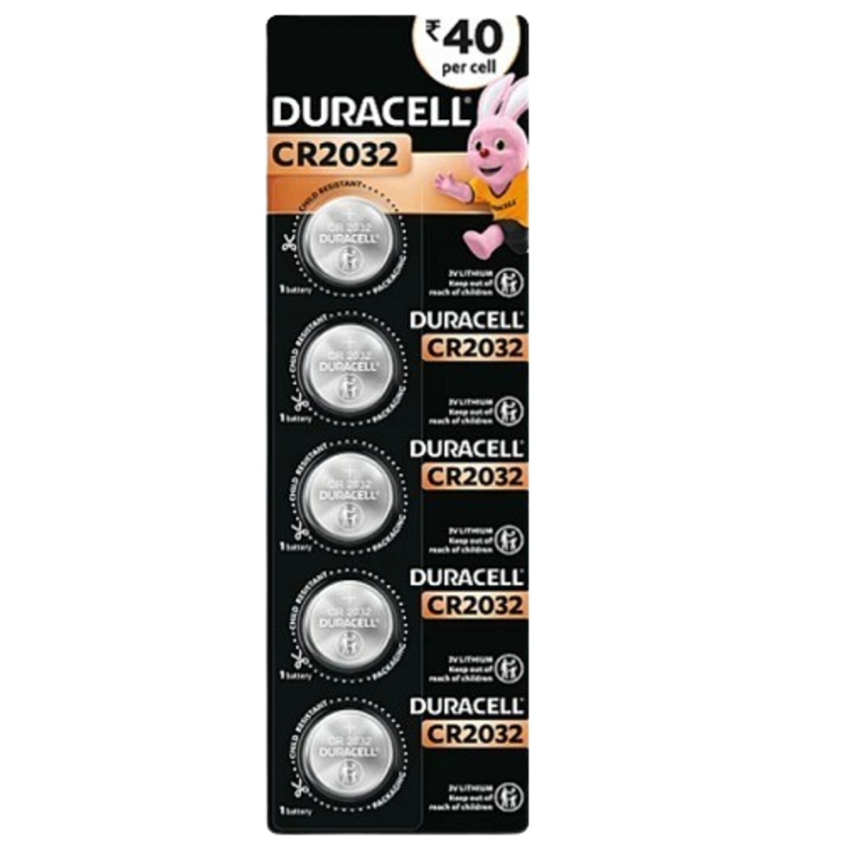 Duracell CR2032 3V Lithium Coin Cell Battery (CR2032 Button Cell Battery) image 1