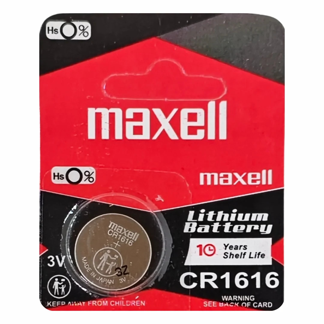 Maxell CR1616 3V Lithium Coin Cell Battery (CR1616 Button Cell Battery) image 1