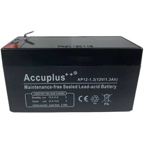 12V 1.3Ah Rechargeable Sealed Lead Acid Battery (SLA VRLA Battery) image 1