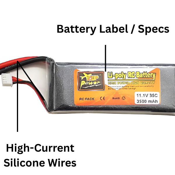 3500mAh ZOP Power 35C-3S 11.1V LiPo Battery image 2