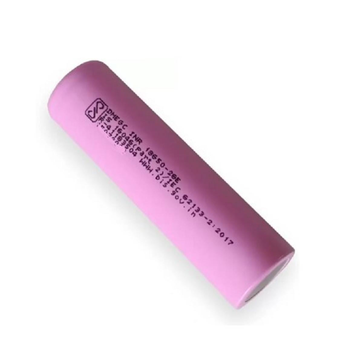 DMEGC INR18650-26E 3.7V 2600mAh Li-Ion Rechargeable Battery (Pink 18650 Battery Cell) image 1