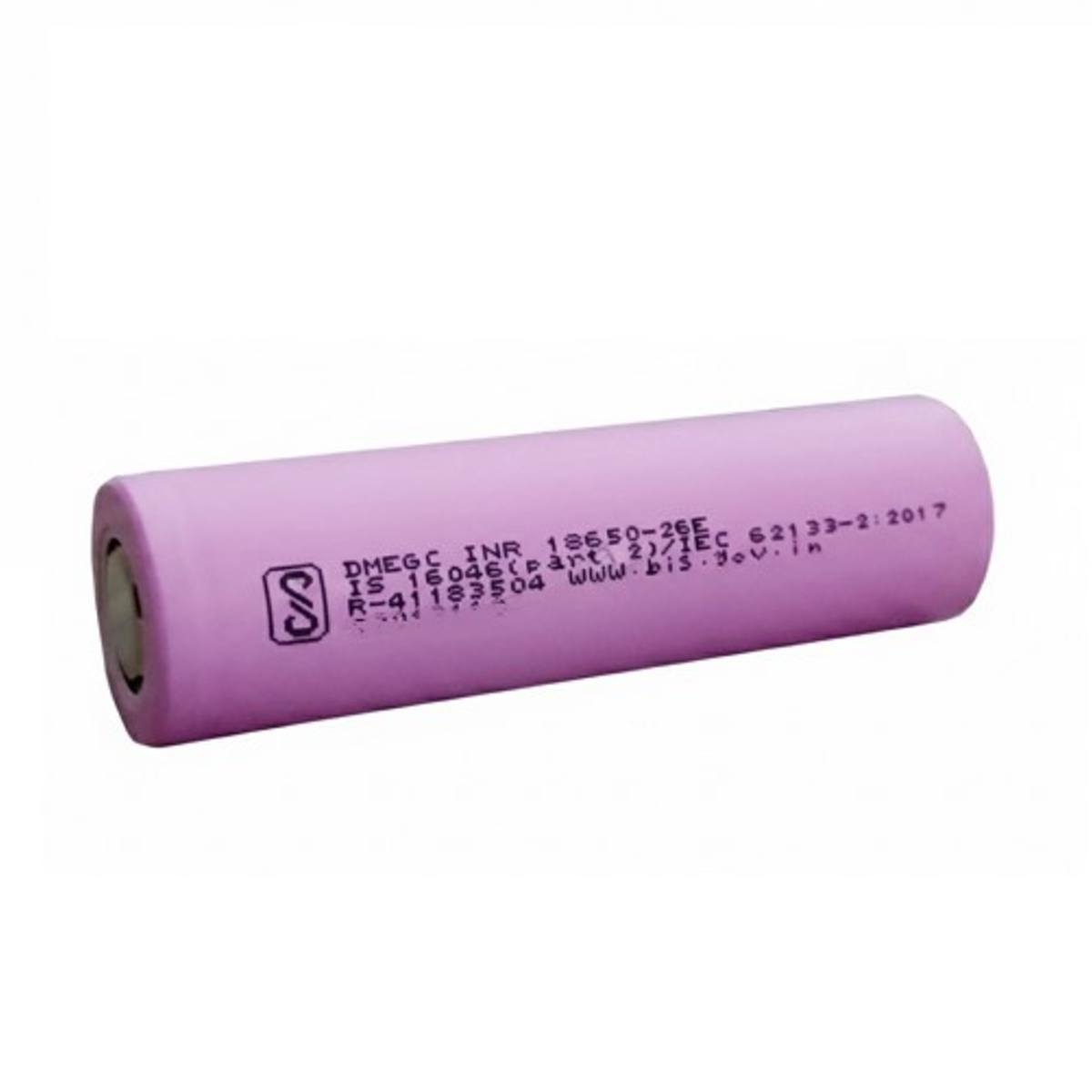 DMEGC INR18650-26E 3.7V 2600mAh Li-Ion Rechargeable Battery (Pink 18650 Battery Cell) image 3