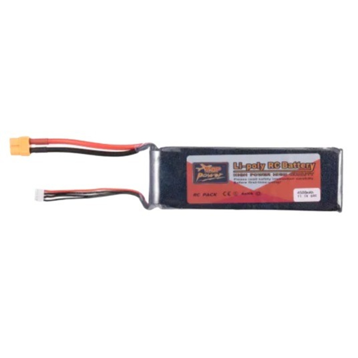 ZOP Power 4500mAh 11.1V 35C 3S LiPo Rechargeable Battery (High Discharge RC Battery Pack) image 1