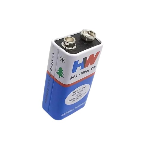 9V Original HW High-Quality Battery (Metal Jacket Leakproof General Purpose Battery) image 1