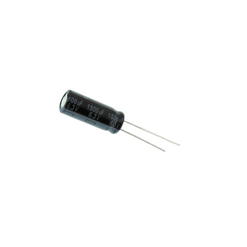 1500uF 6.3V 105 Degree Electrolytic Capacitor 21x10mm image 1