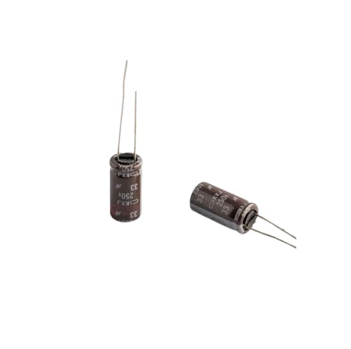33uF 250V 105 Degree Electrolytic Capacitor 20x12mm image 1