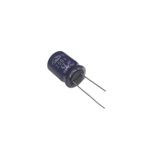 47uF 250V 105 Degree Electrolytic Capacitor 20x15mm image 1