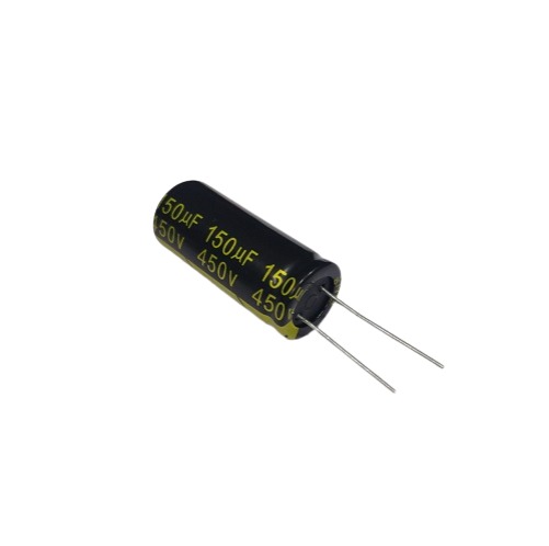 150uF 450V 105 Degree Electrolytic Capacitor 17x40mm image 1