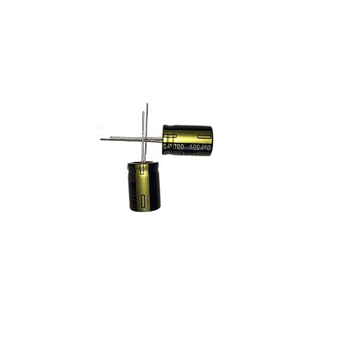 680uF 50V 105 Degree C Electrolytic Capacitor 21x12mm (Radial Lead Capacitor) image 1