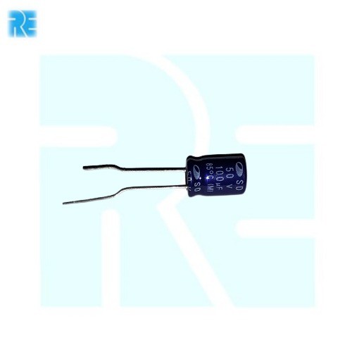 100uF 50V Redial Capacitor image 1