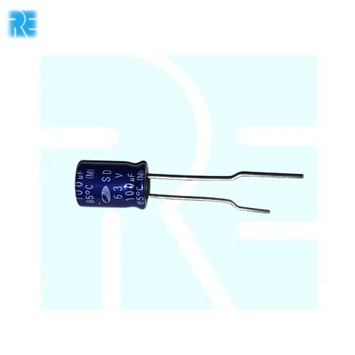 100uF 63V Redial Capacitor image 1