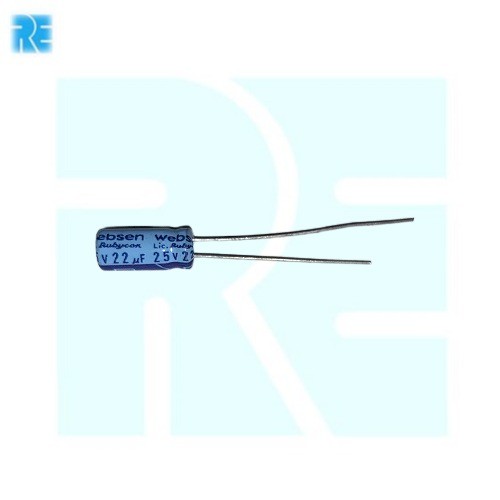 22uF 25V Redial Capacitor image 1