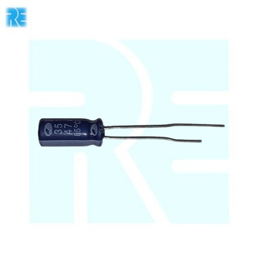 47uF 35V Redial Capacitor image 1